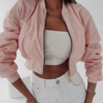 Kurtka przejściowa Candy Ola Voga pudrowa