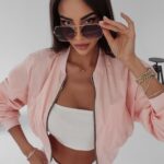 Kurtka przejściowa Candy Ola Voga pudrowa