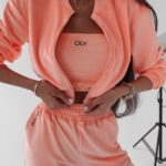 Komplet trzyczęściowy Hestia Ola Voga łososiowy