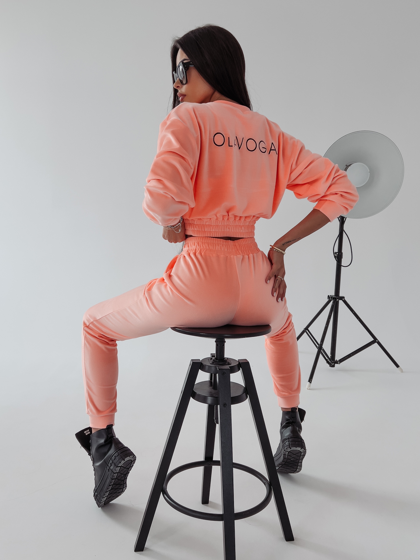 Komplet trzyczęściowy Hestia Ola Voga łososiowy