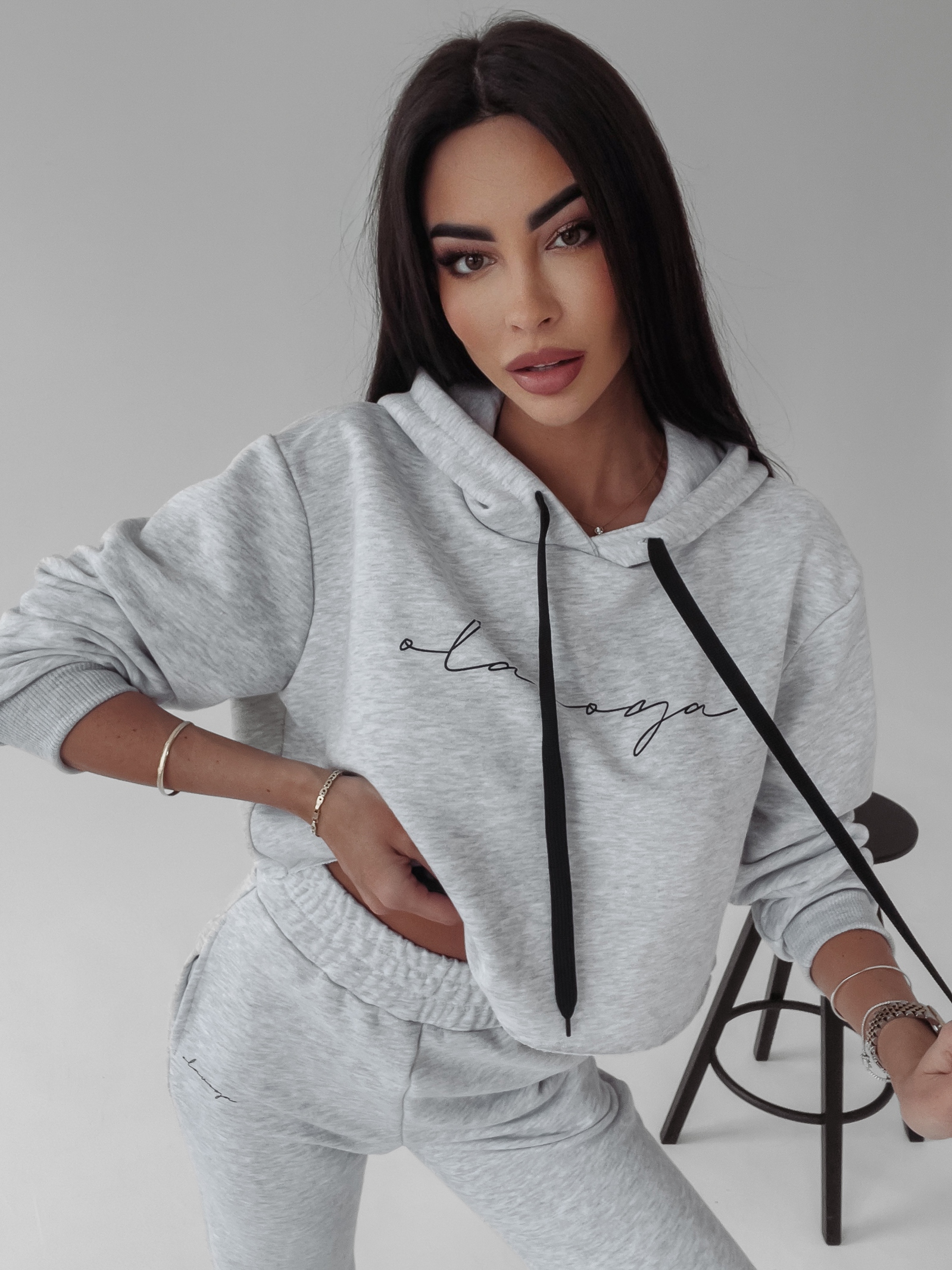 Komplet sportowy damski Nina Ola Voga szary