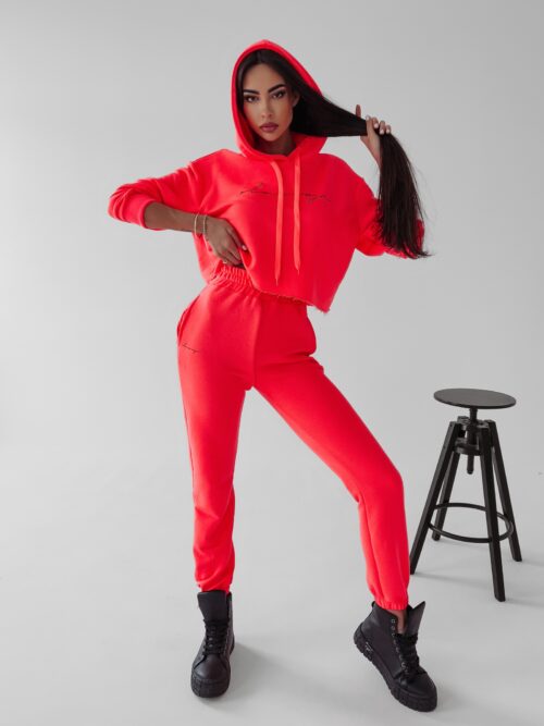 Komplet sportowy damski Nina Ola Voga neonowy róż