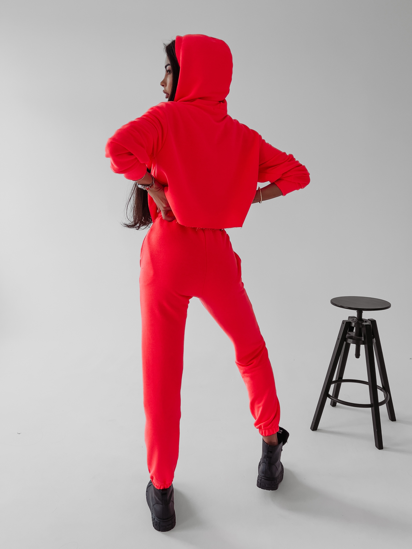 Komplet sportowy damski Nina Ola Voga neonowy róż