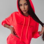 Komplet sportowy damski Nina Ola Voga neonowy róż