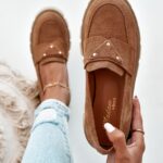 Mokasyny na platformie Elisa karmelowe II