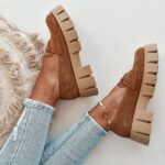 Mokasyny na platformie Elisa karmelowe II