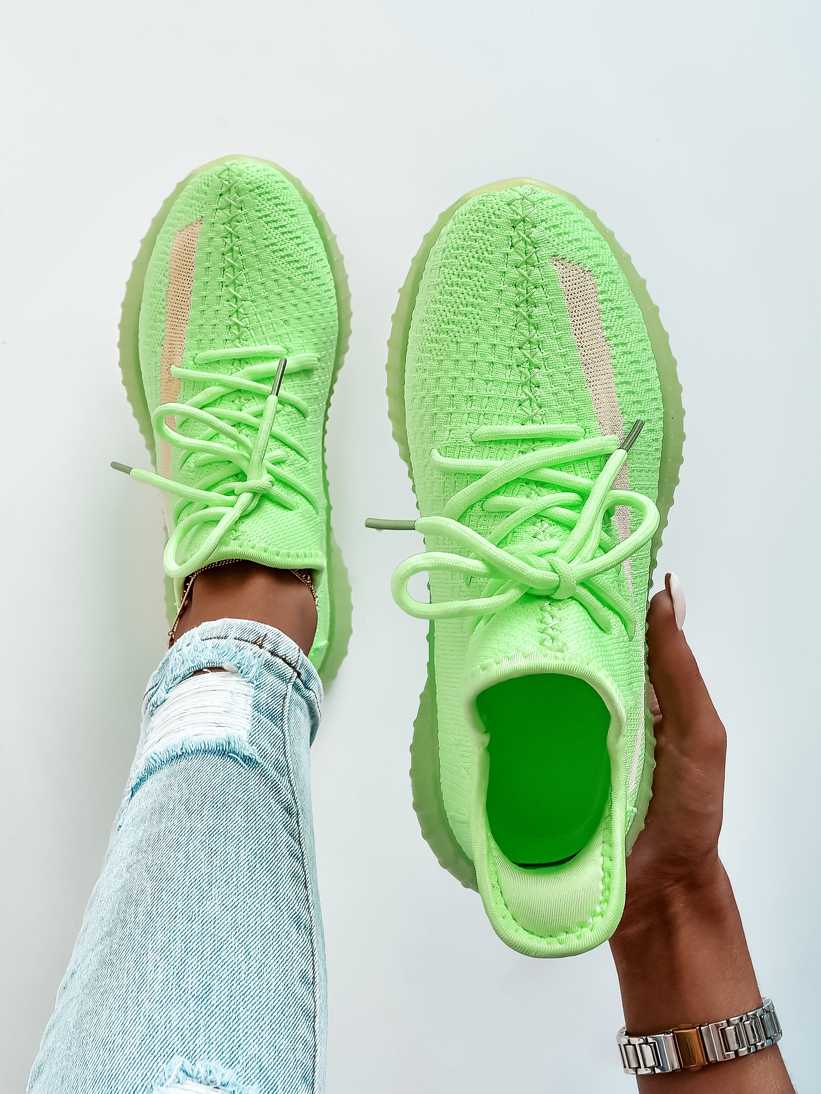 Buty sportowe Madam Faxe limonkowe