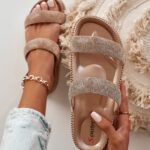 Klapki profilowane Madam Putti rosegold