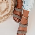 Klapki profilowane Madam Putti rosegold