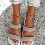 Klapki profilowane Madam Putti białe