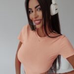 Bluzka klasyczna t-shirt basic Eter Ola Voga łososiowa