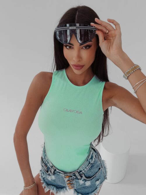 Body bez rękawów Bibi Ola Voga miętowe