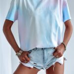 T-shirt oversize Ice Cream O'la Voga lila vs róż