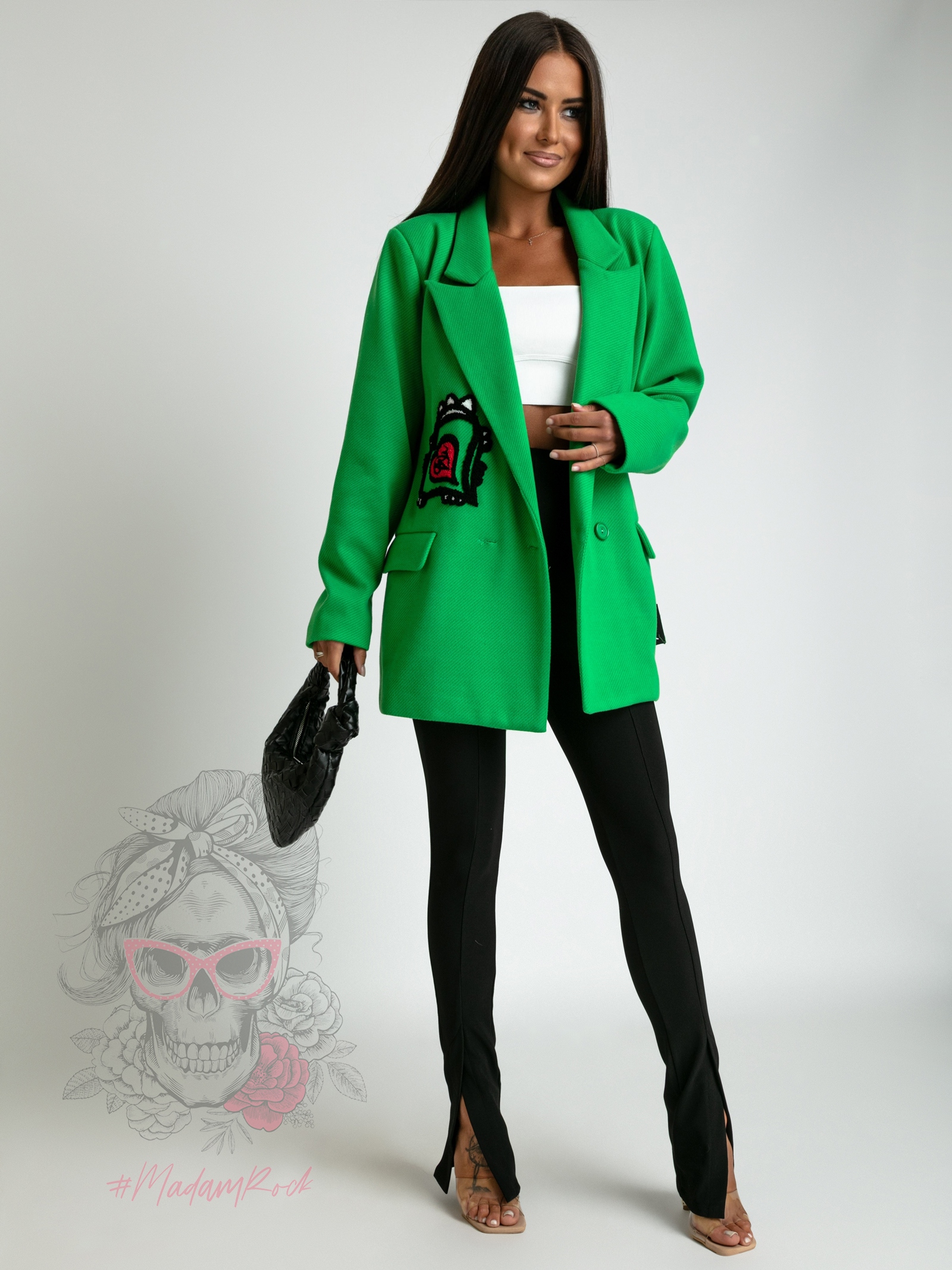 Marynarka/ żakiet Give Me Heart zielona