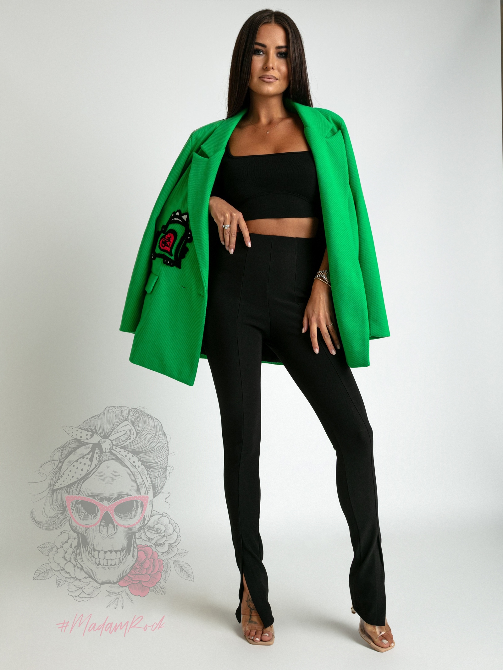 Marynarka/ żakiet Give Me Heart zielona