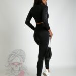 Komplet fitness Salso dekatyzowany grafitowy