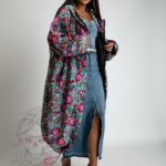 Gorset jeansowy Hixi niebieski