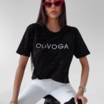 T-shirt regular fit Cadi Ola Voga czarny