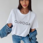 T-shirt regular fit Cadi Ola Voga ecru