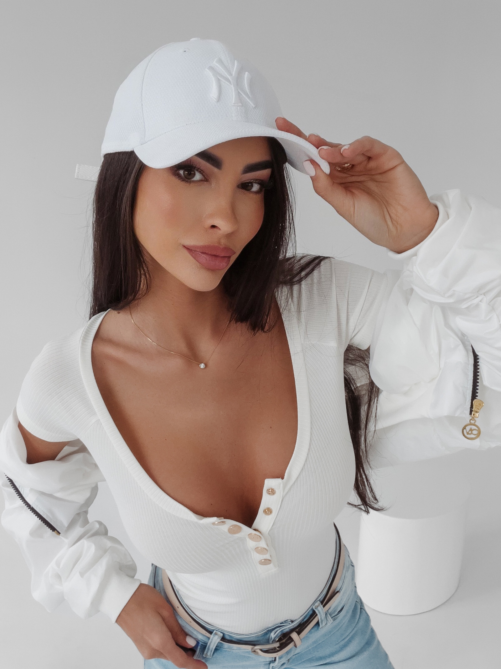 Body prążkowane Joly Ola Voga ecru