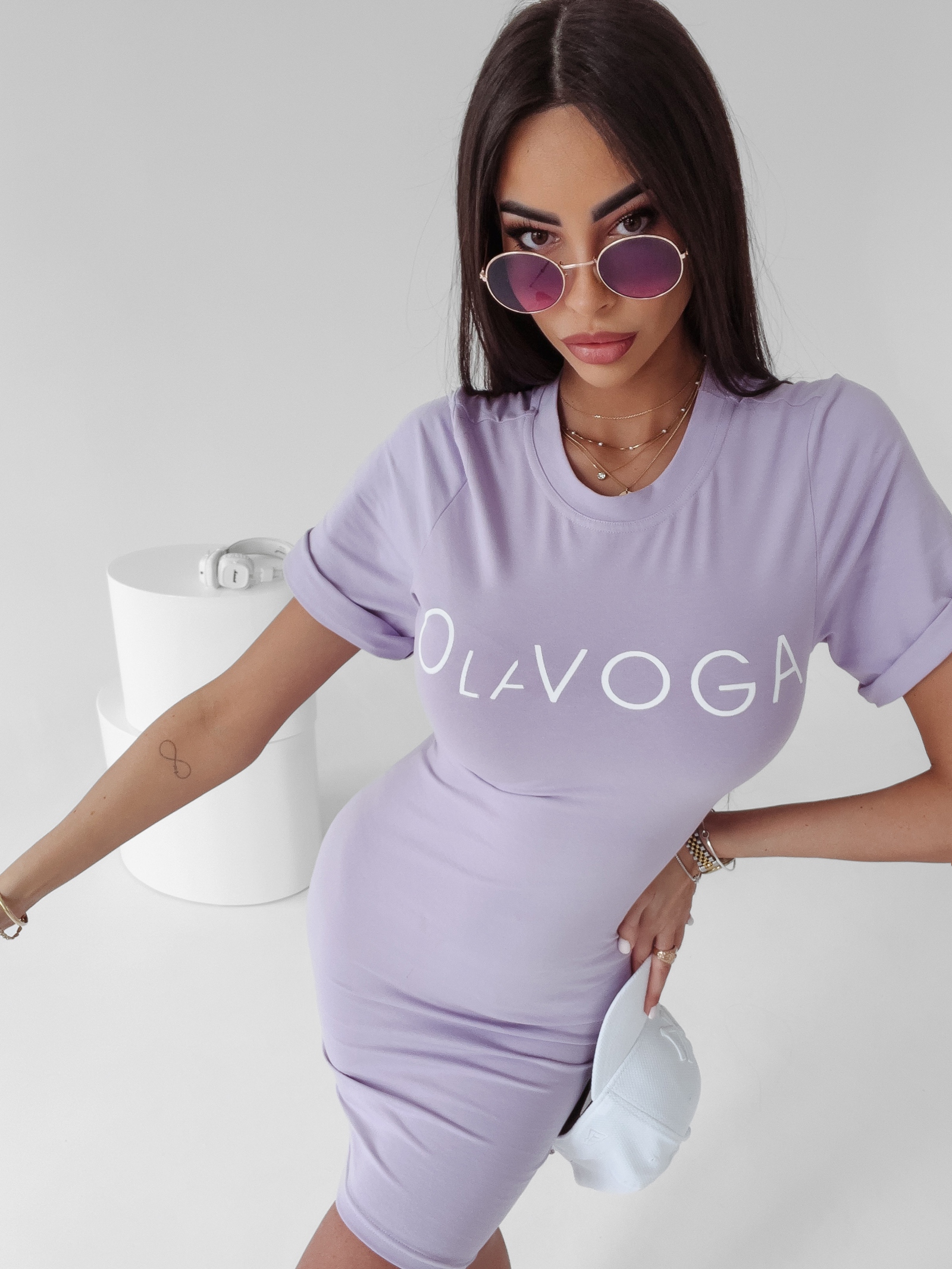 Sukienka sportowa Berna Ola Voga lila Sukienka sportowa Berna Ola Voga lila