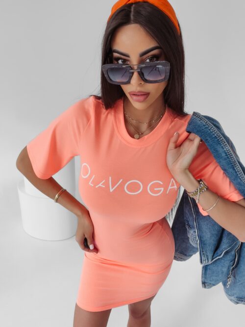 Sukienka sportowa Berna Ola Voga koralowa