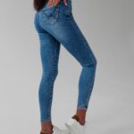 Spodnie jeansowe slim fit Urania 249 Ola Voga niebieskie