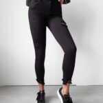 Spodnie jeansowe dopasowane Baria 252 Ola Voga czarne