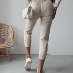 Spodnie jeansowe mom fit Cami 249 Ola Voga beżowe