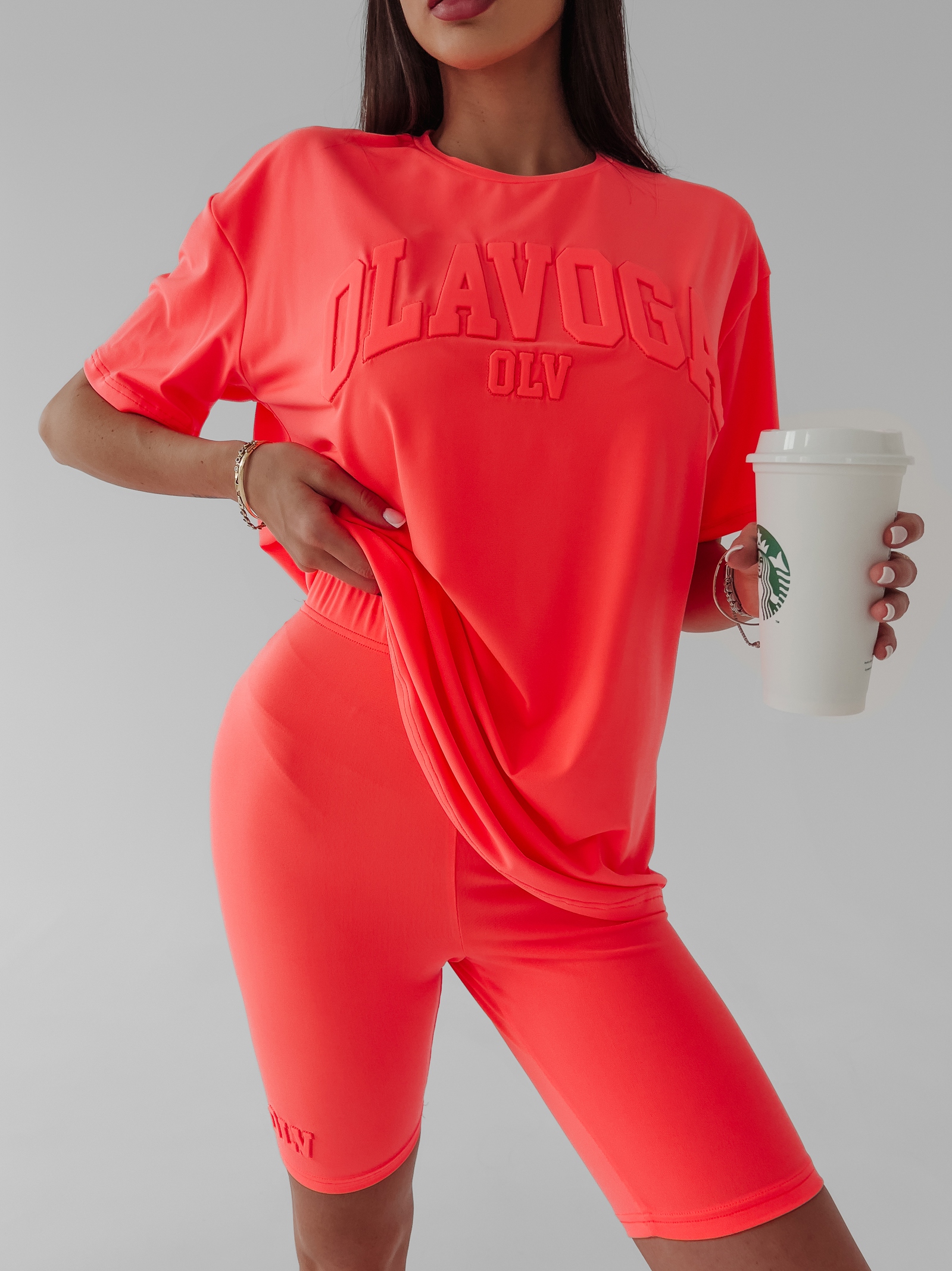 Komplet sportowy Cari Ola Voga pomarańczowy