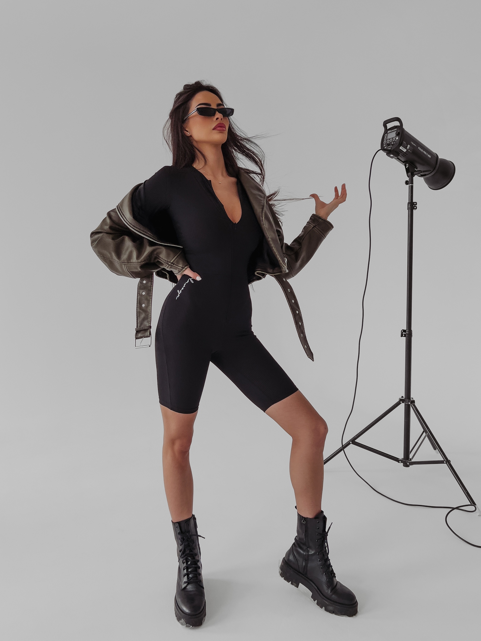 Kombinezon dopasowany sportowy Eris Ola Voga czarny