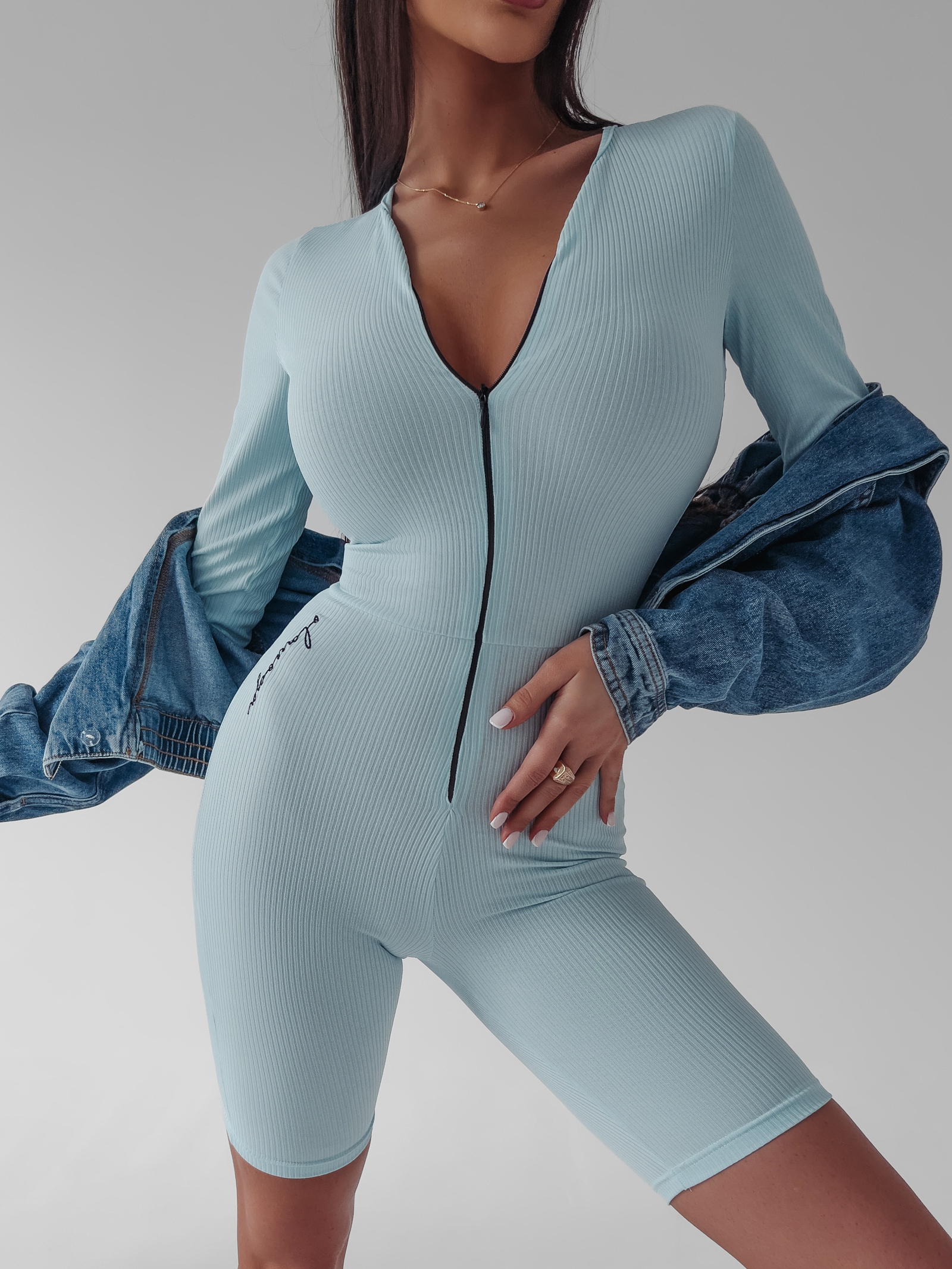 Kombinezon dopasowany sportowy Eris Ola Voga błękitny