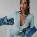 Kombinezon dopasowany sportowy Eris Ola Voga błękitny