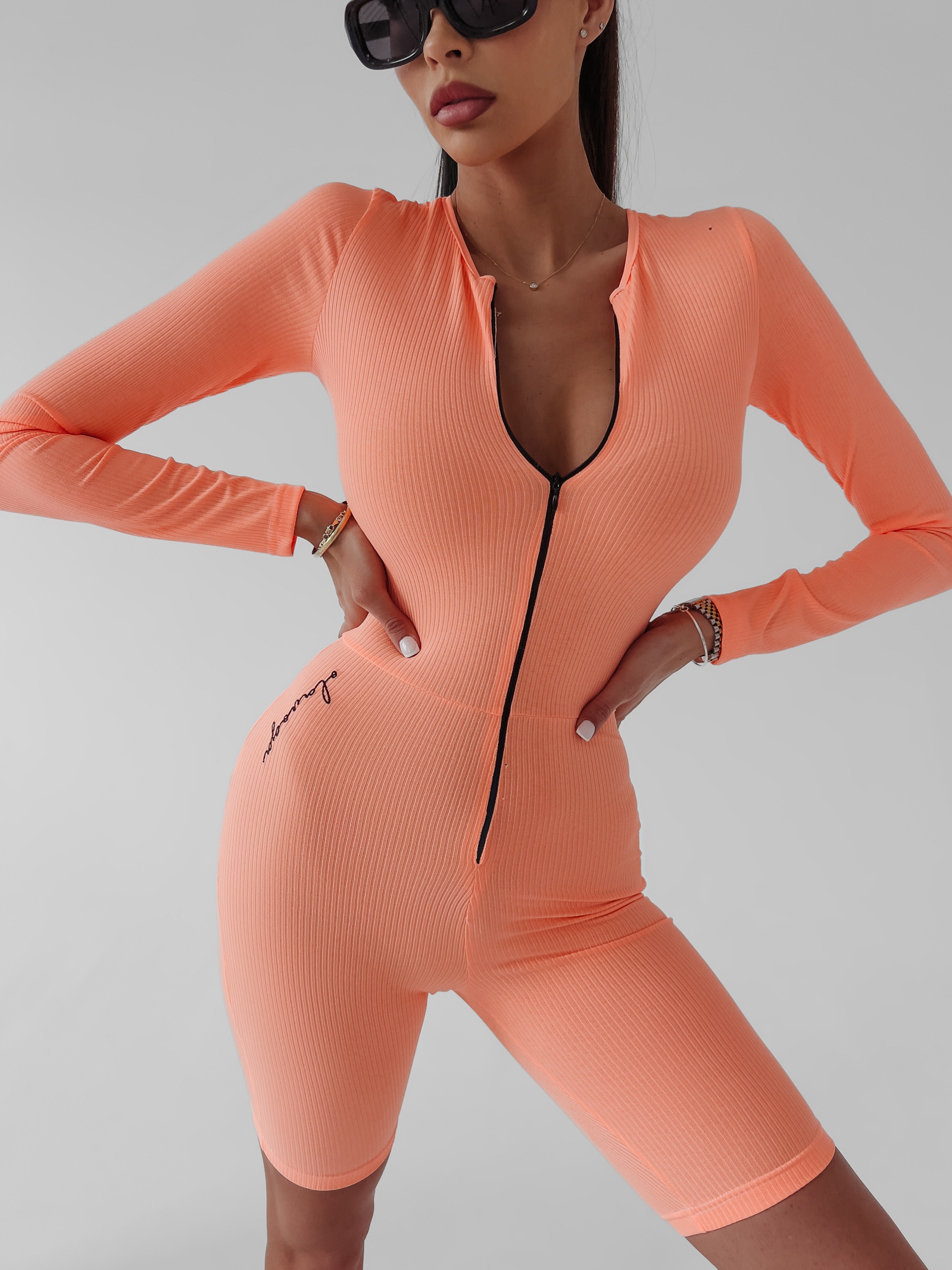 Kombinezon dopasowany sportowy Eris Ola Voga łososiowy