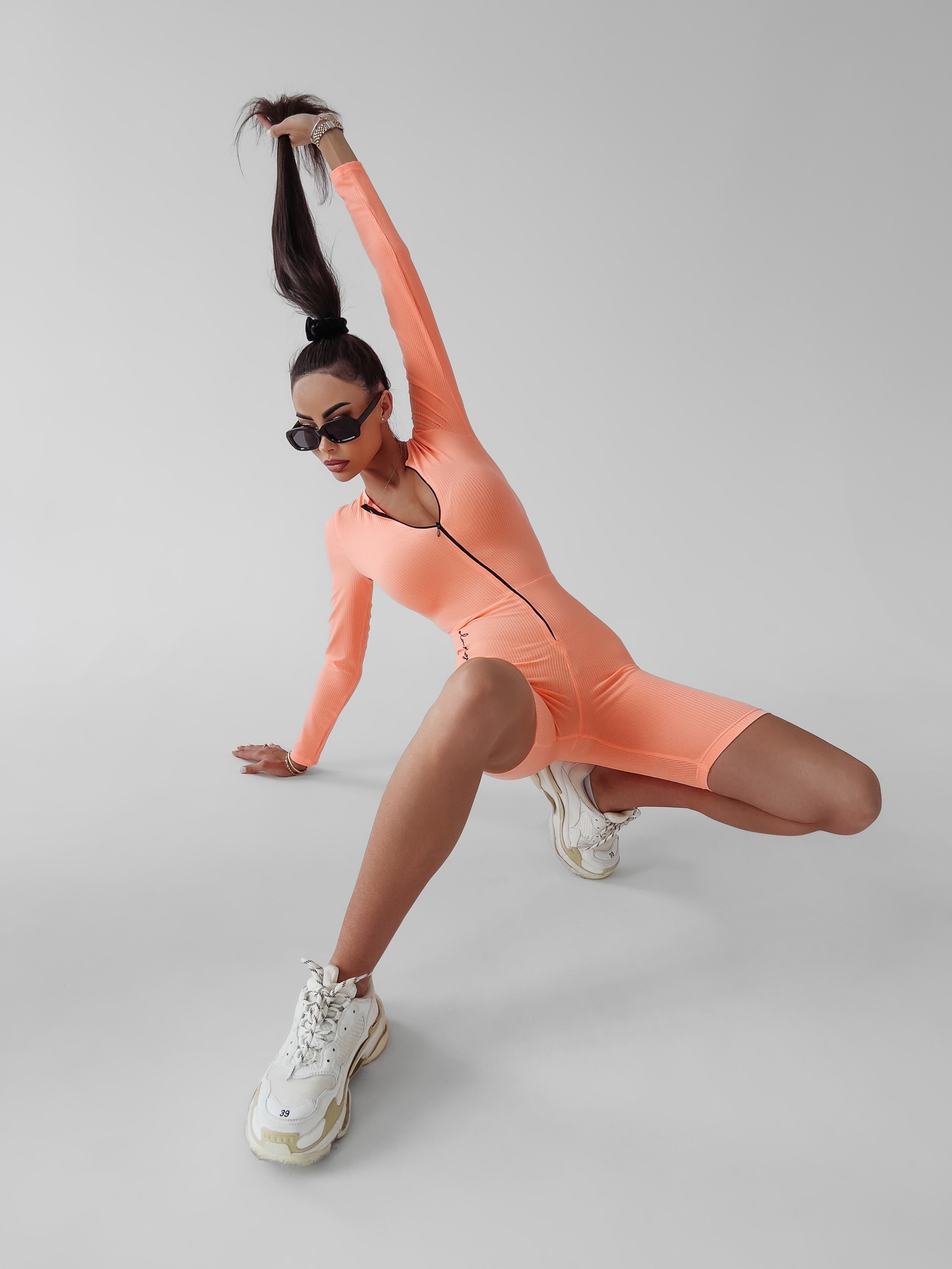 Kombinezon dopasowany sportowy Eris Ola Voga łososiowy