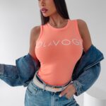 Body dopasowane Carga Ola Voga koralowe