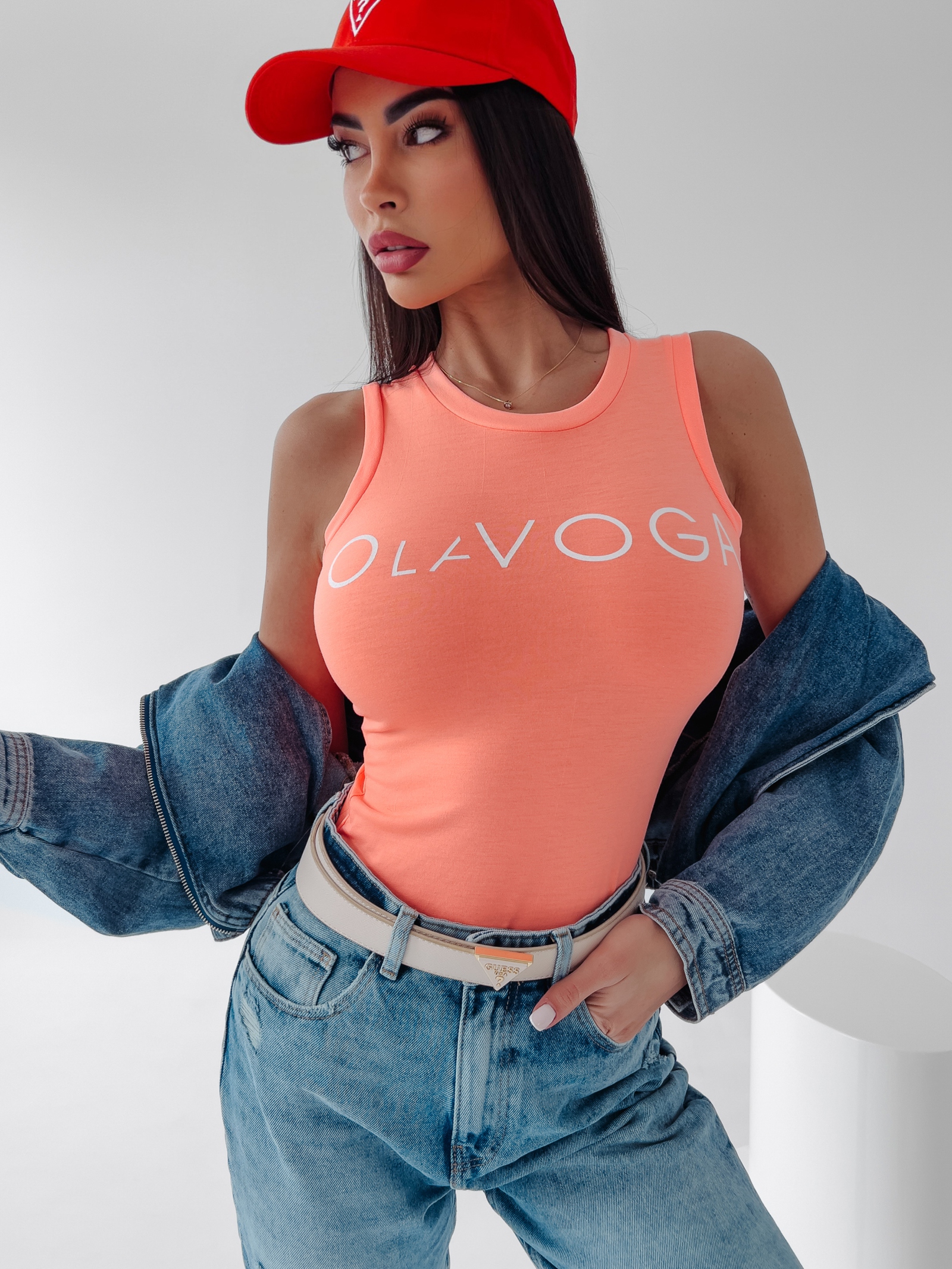 Body dopasowane Carga Ola Voga koralowe