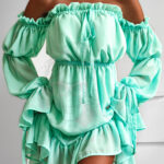 Sukienka szyfonowa NB Summer miętowa