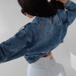 PREORDER Kurtka katana jeansowa Brenda 175 Ola Voga niebieska