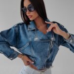 PREORDER Kurtka katana jeansowa Brenda 175 Ola Voga niebieska