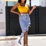 Top bandażowy Gops mango