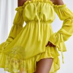 Sukienka szyfonowa NB Summer kanarkowa