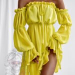 Sukienka szyfonowa NB Summer kanarkowa