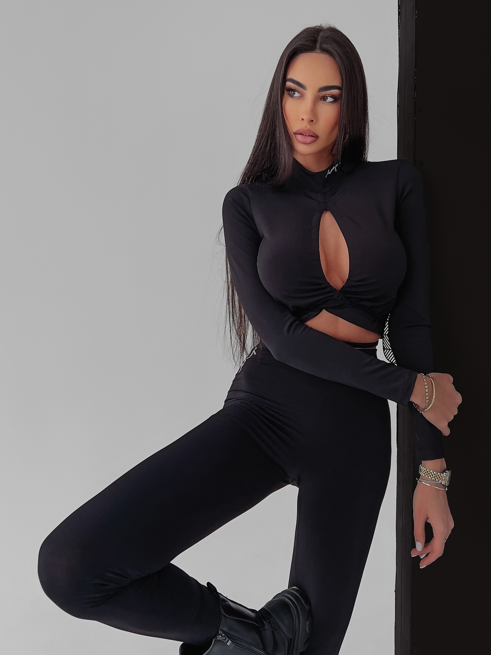 Komplet elastyczny Lidia Ola Voga czarny