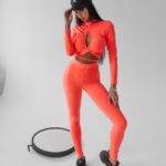 Komplet elastyczny Lidia Ola Voga neonowy pomarańcz