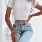 Top sweterkowy Gerni biały