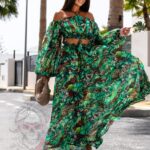 Sukienka maxi NB Tajga zielona