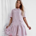 Sukienka bawełniana MC Daiss pudrowa