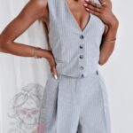 Kamizelka elegancka Kino szara