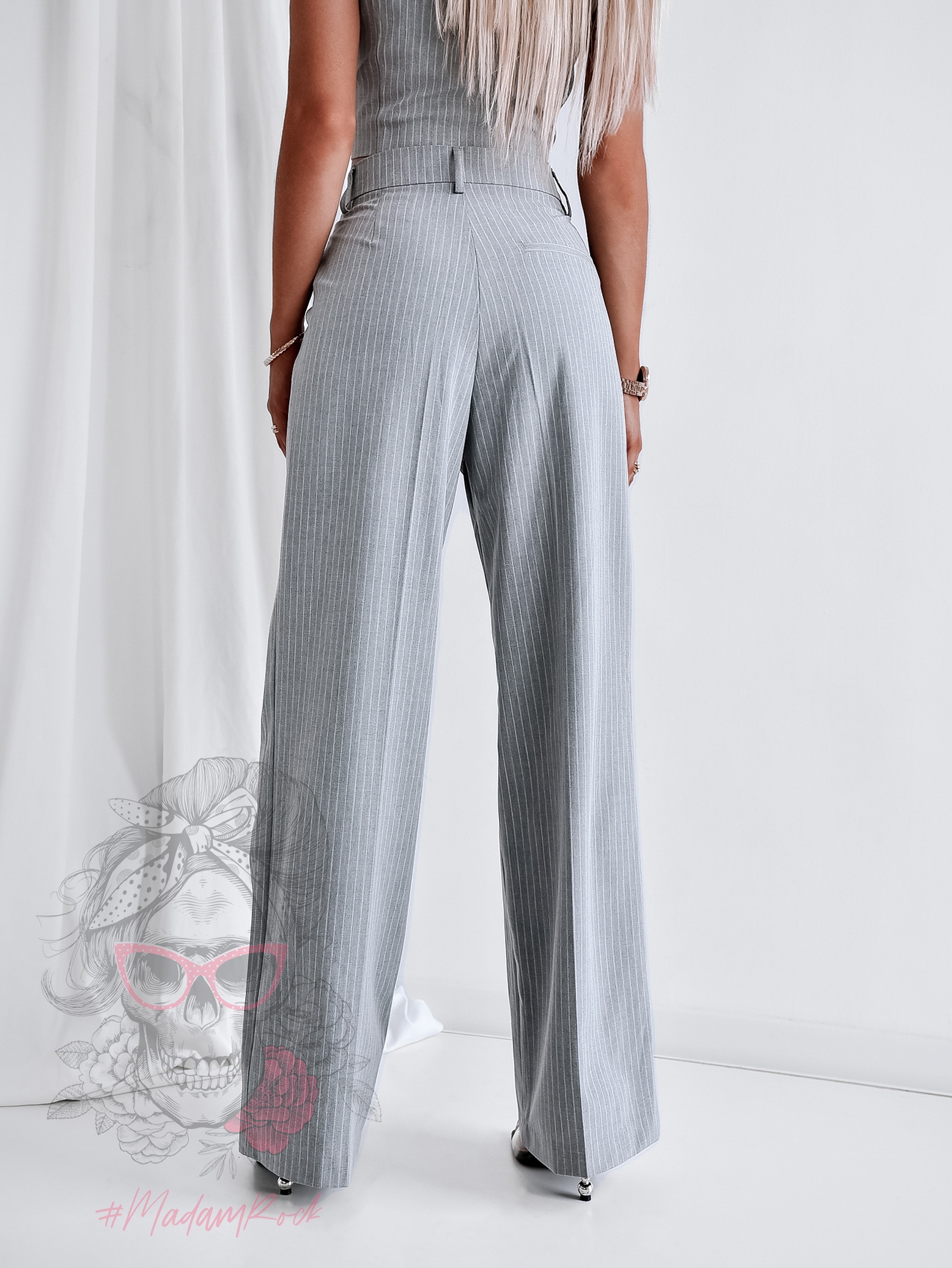 Spodnie eleganckie Kino szare